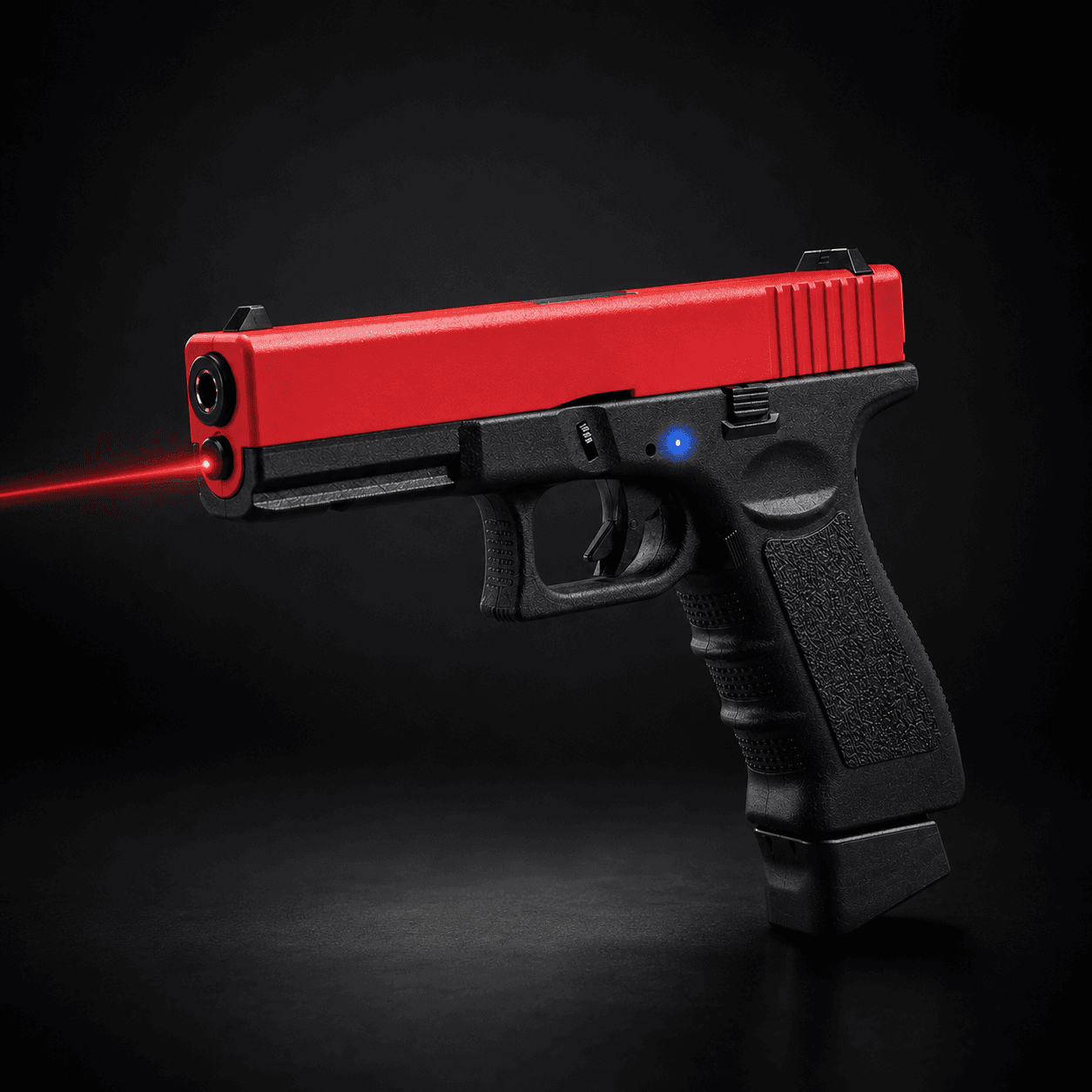Range:R training pistol emitting a laser